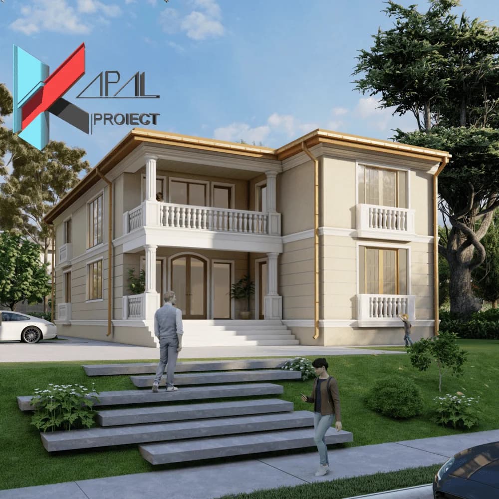 Proiect case clasic K037 Locuinta unifamiliala P+1E Constanta - fatada principala Kapal Proiect