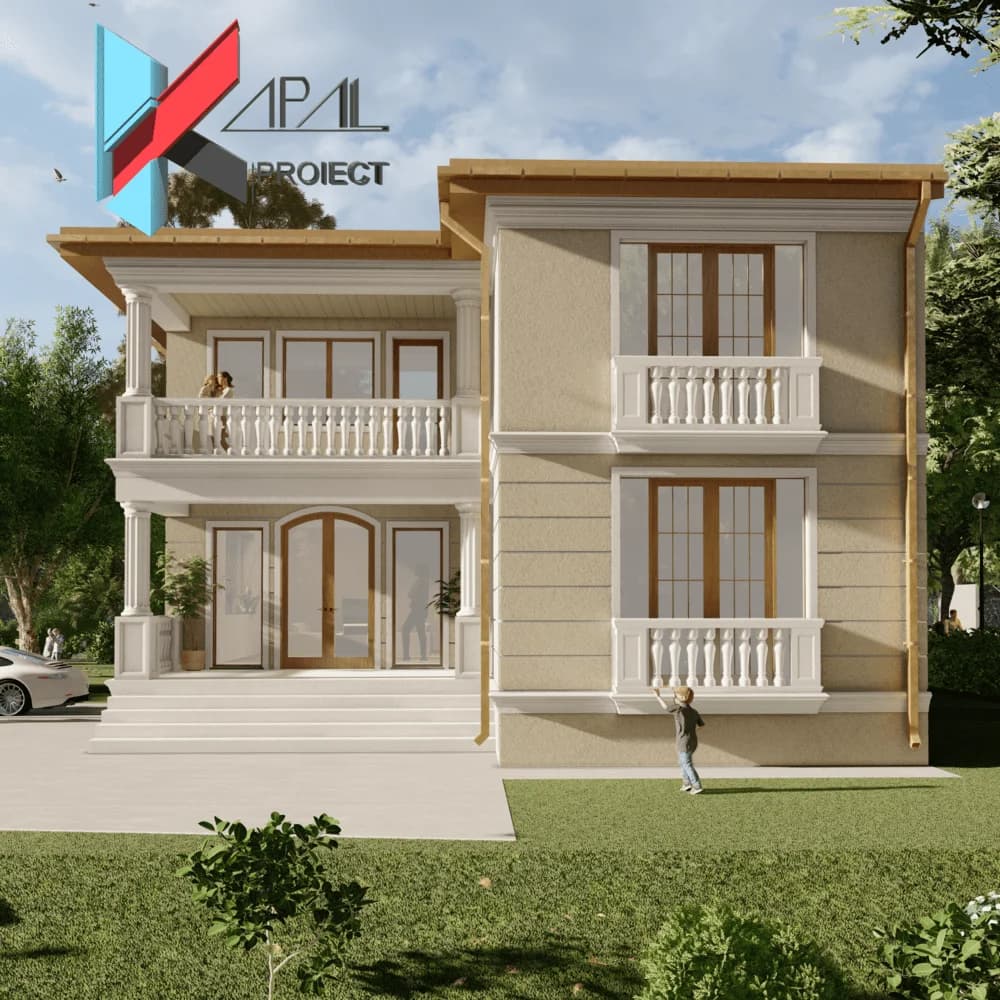 Proiect case clasic K037 Locuinta unifamiliala P+1E Constanta - perspectiva exterioara Kapal Proiect