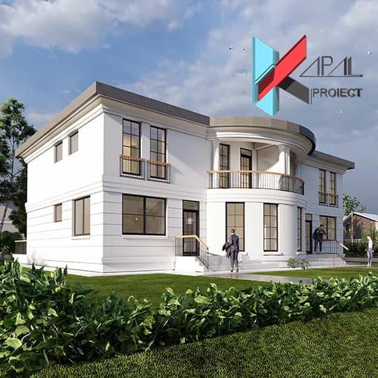 Proiect case clasic K040 Locuinta unifamiliala P+1E Constanta - fatada principala Kapal Proiect