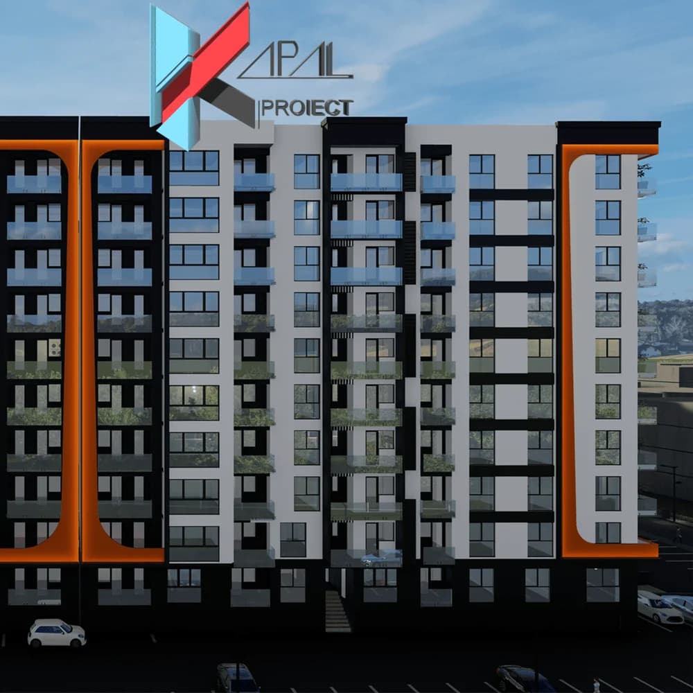 Proiect blocuri modern K061 Locuinte colective D+P+9E Constanta - perspectiva exterioara Kapal Proiect