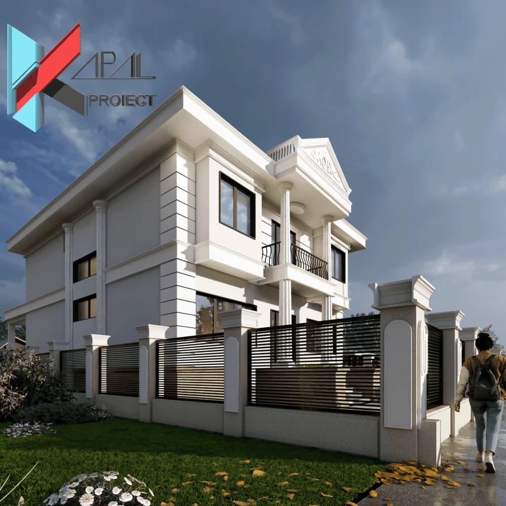 Proiect case clasic K065 Locuinta unifamiliala P+1E Constanta - perspectiva exterioara Kapal Proiect