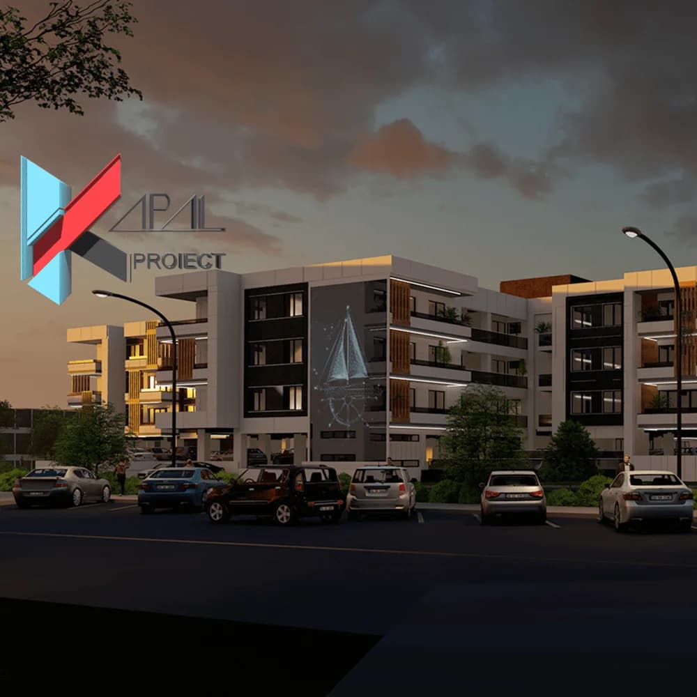 Proiect blocuri modern K070 Locuinte colective S+P+3E Constanta - fatada principala Kapal Proiect