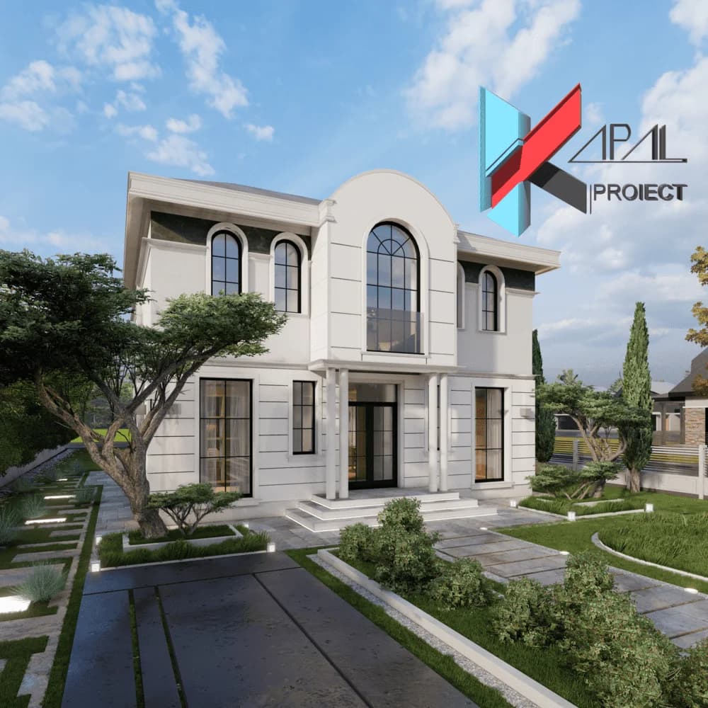 Proiect case clasic K084 Locuinta unifamiliala P+1E Constanta - detaliu fatada Kapal Proiect