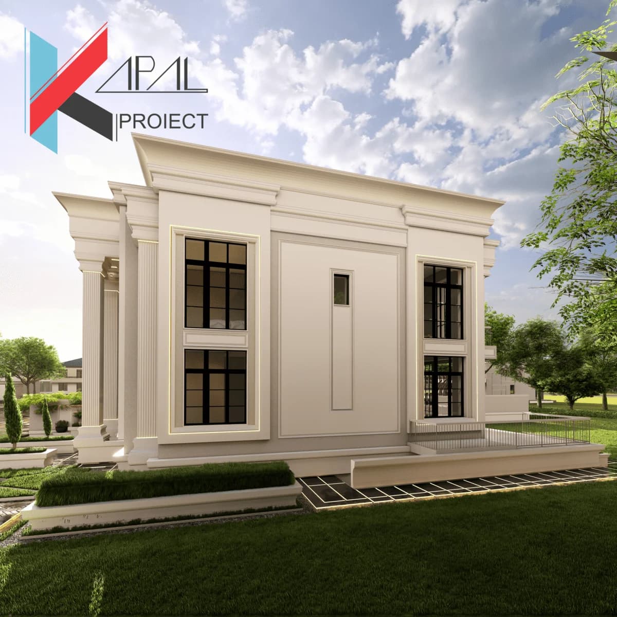 Proiect case clasic K103 Locuinta unifamiliala P+1E Constanta - perspectiva exterioara Kapal Proiect