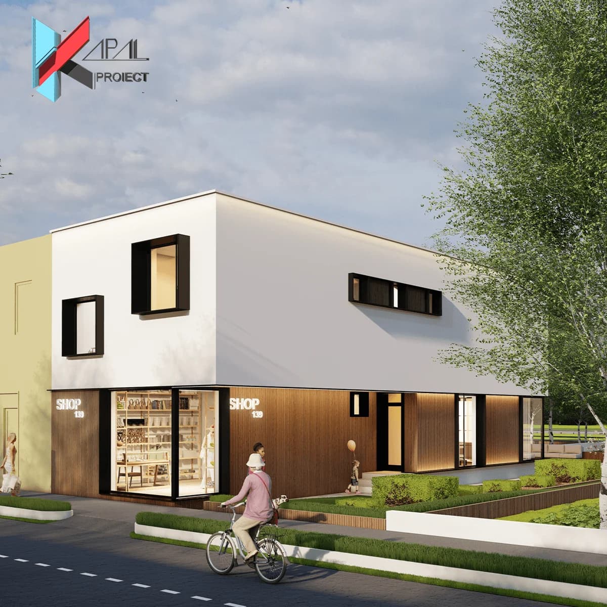Proiect case modern K111 Locuinta unifamiliala P+1E Constanta - perspectiva exterioara Kapal Proiect