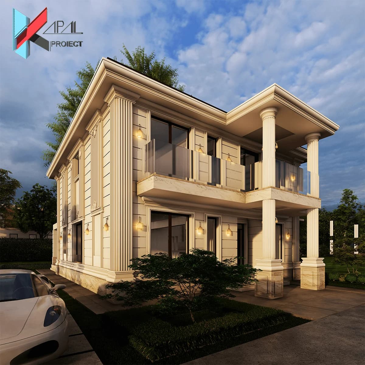 Proiect case clasic K125 Locuinta unifamiliala P+1E Constanta - perspectiva exterioara Kapal Proiect