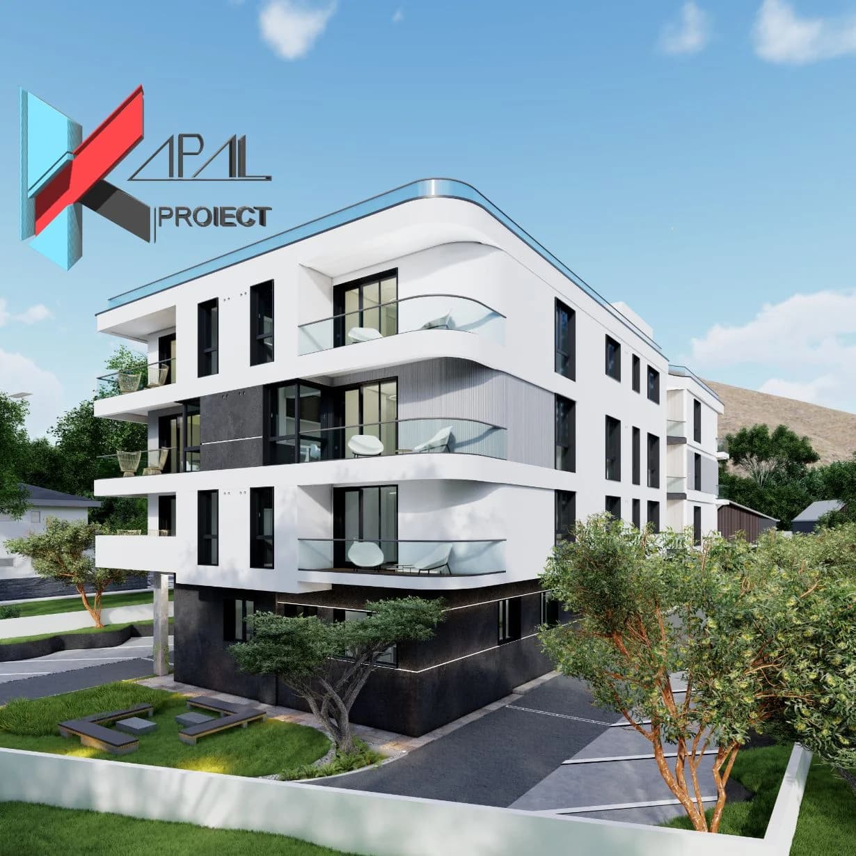 Proiect blocuri modern K124 Locuinte colective S+P+3E - imagine galerie 5 Kapal Proiect