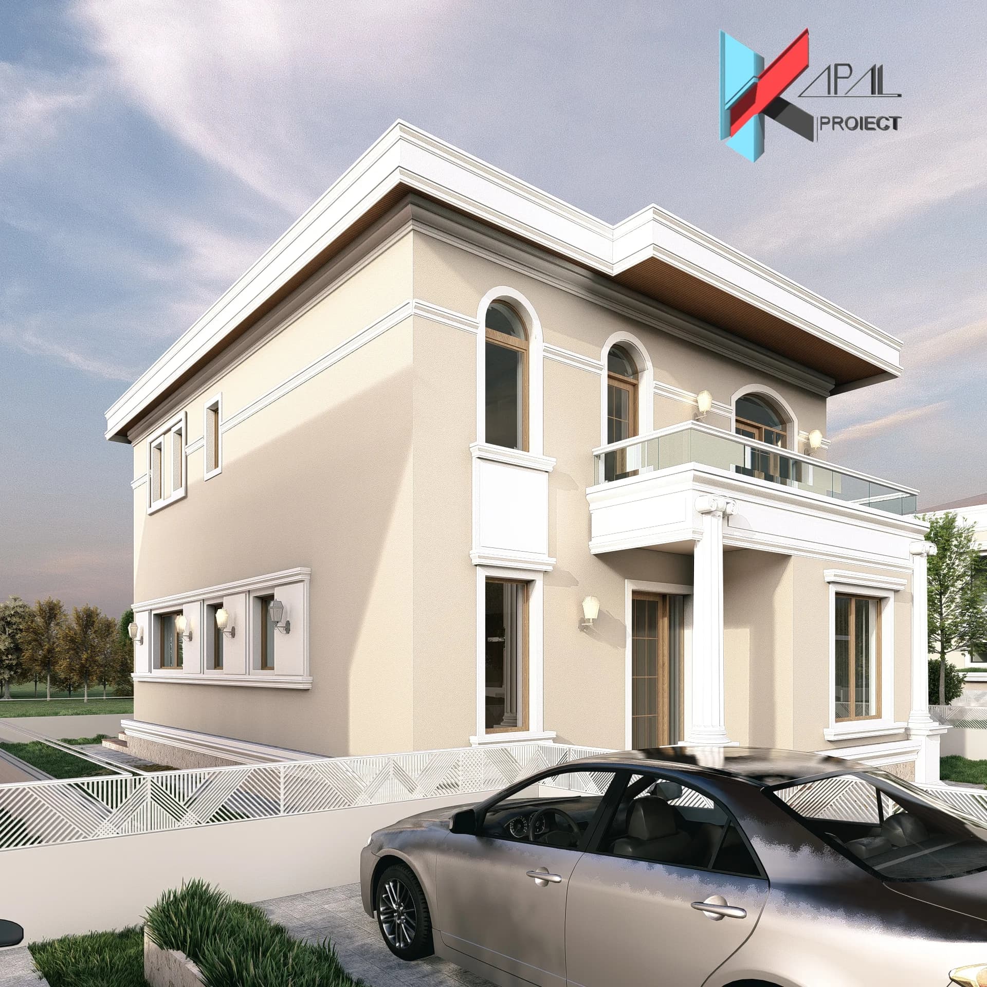 Proiect case clasic K177 Locuinta unifamiliala P+1E Constanta - vedere spate Kapal Proiect