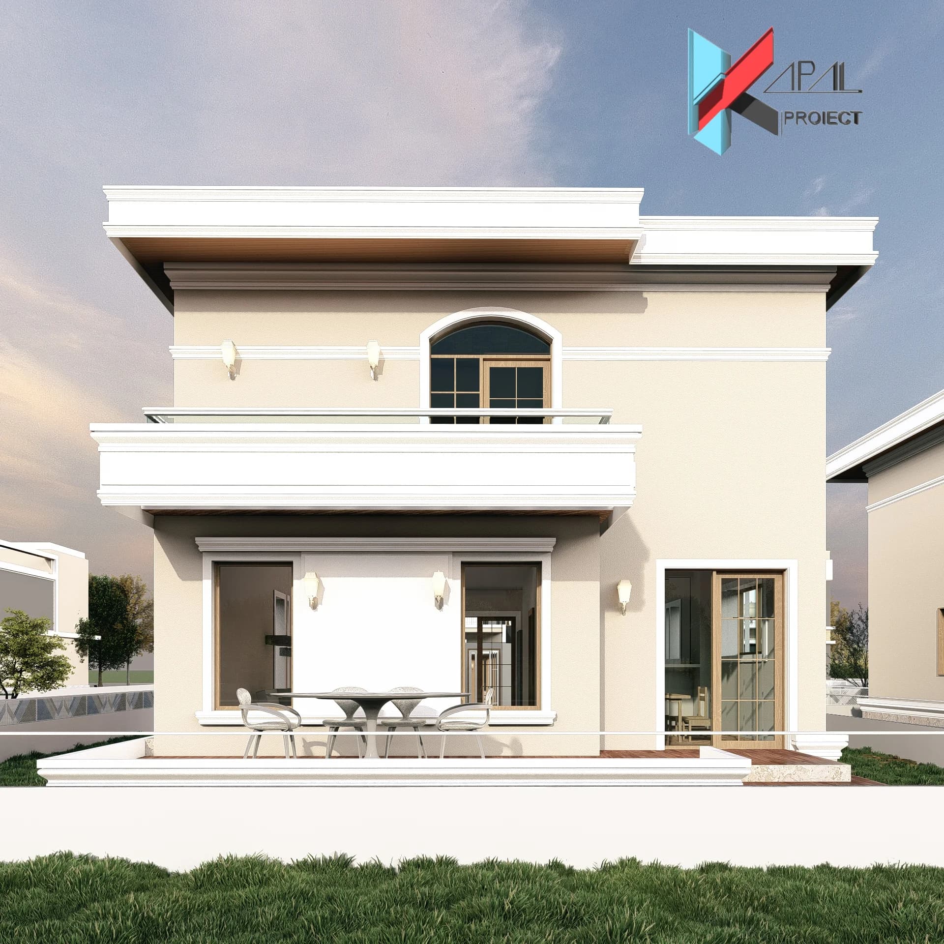Proiect case clasic K177 Locuinta unifamiliala P+1E Constanta - perspectiva exterioara Kapal Proiect