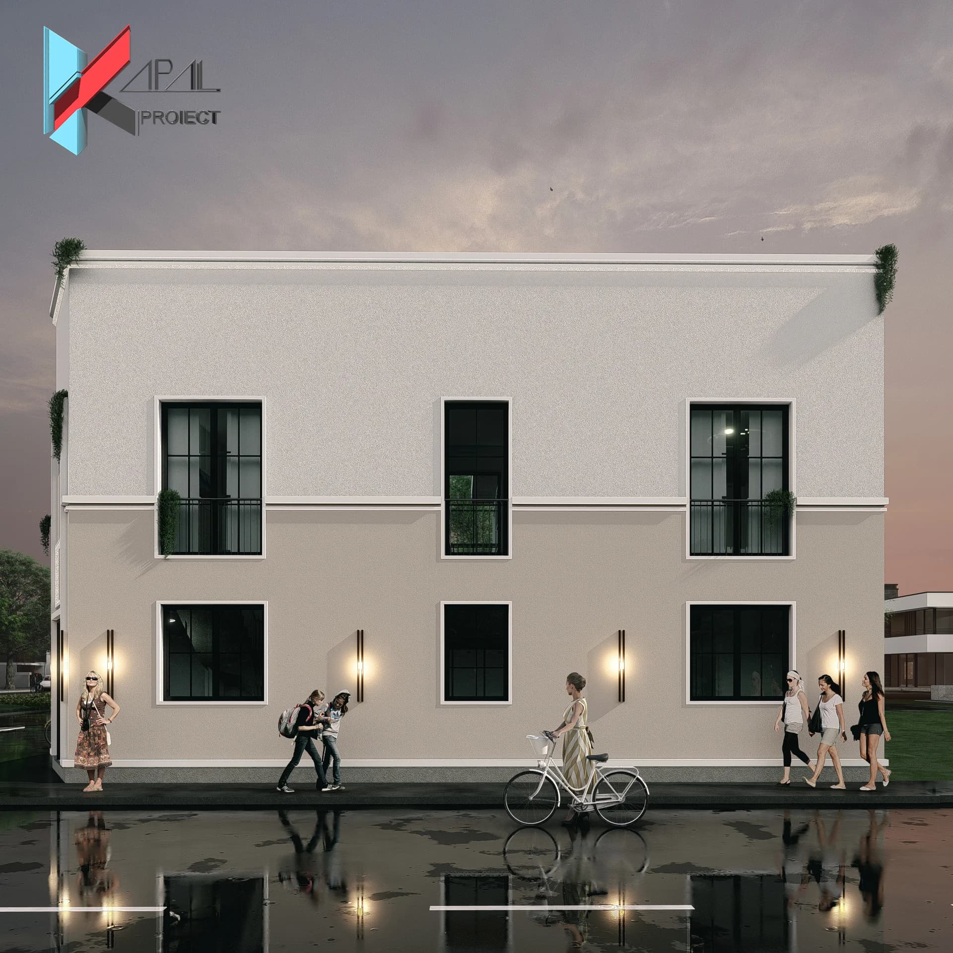 Proiect case clasic K156 Locuinta unifamiliala P+1E Constanta - perspectiva exterioara Kapal Proiect