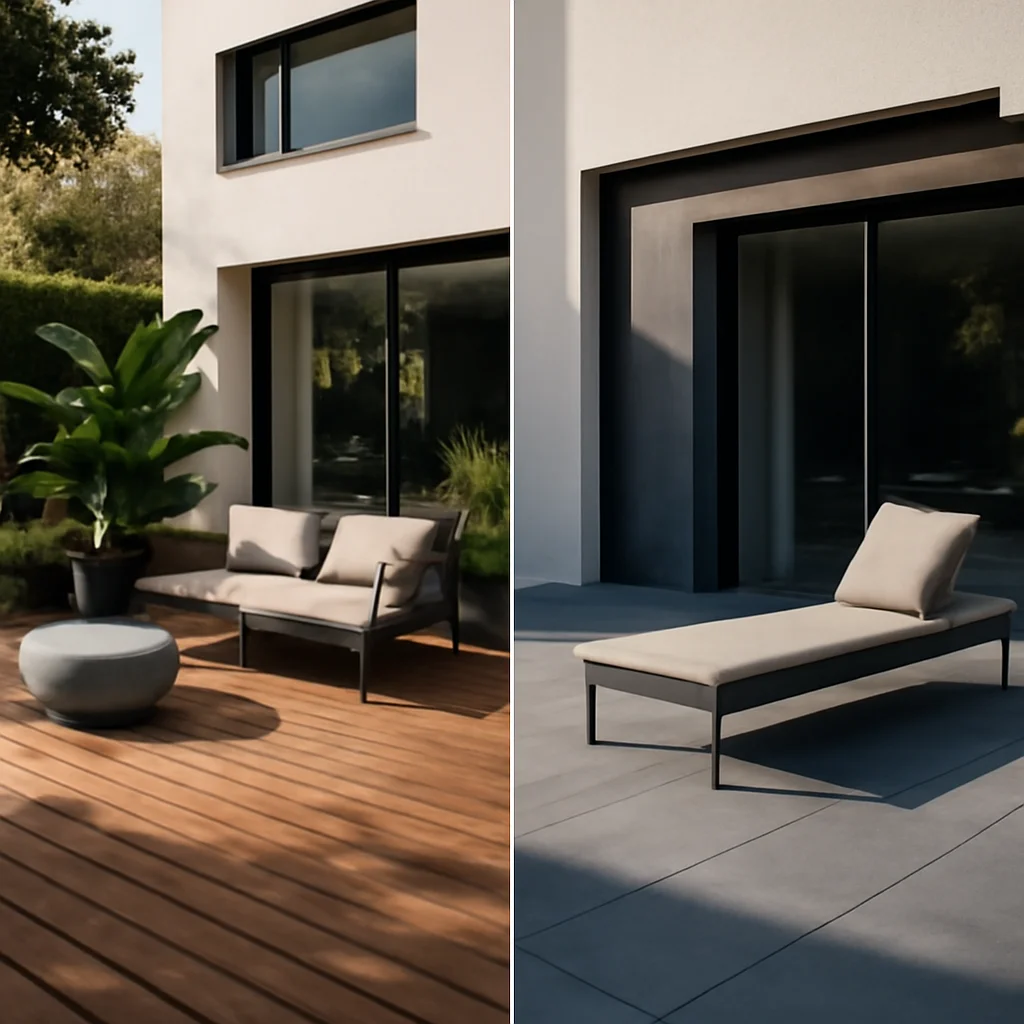 Terasă din lemn (deck) sau terasă din gresie?