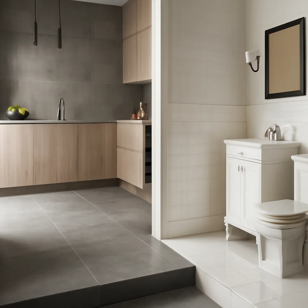 Gresie porțelanată sau ceramică: diferențe și utilizări