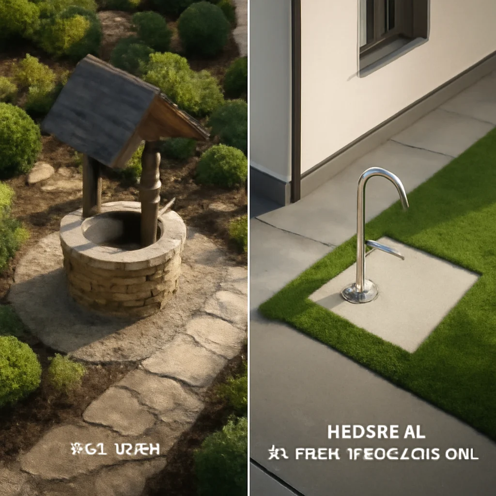 Puț forat sau racord la rețeaua publică de apă?