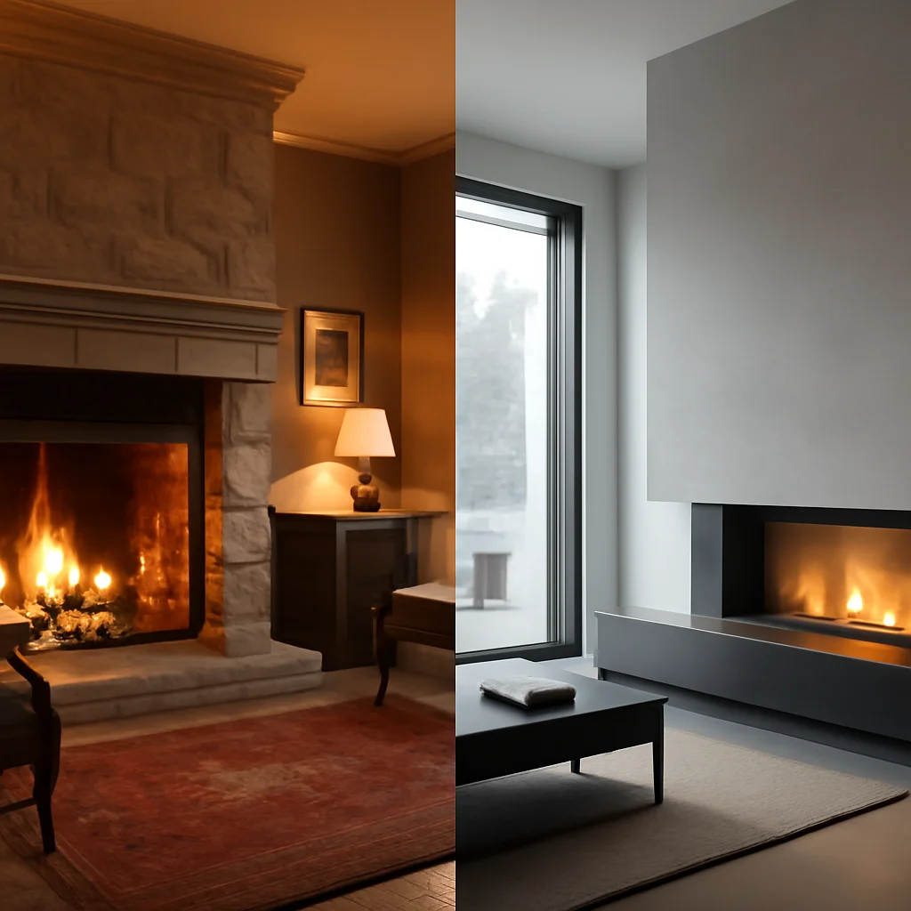 Șemineu clasic sau șemineu cu recuperator de căldură?