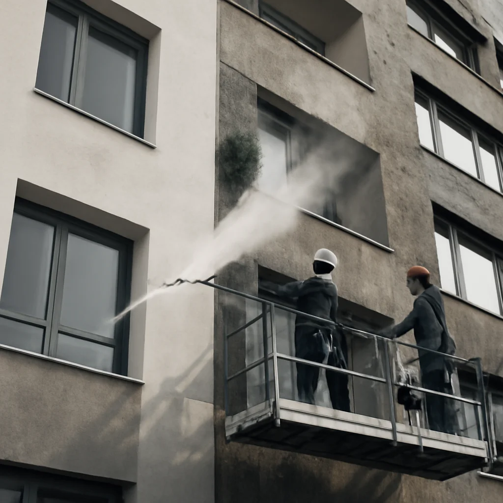 Întreținerea fațadei – spălare, reparații, revopsire