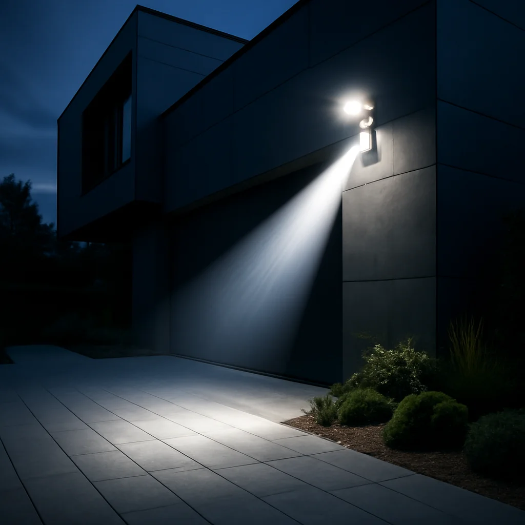 Iluminat de securitate cu senzor – descurajarea hoților