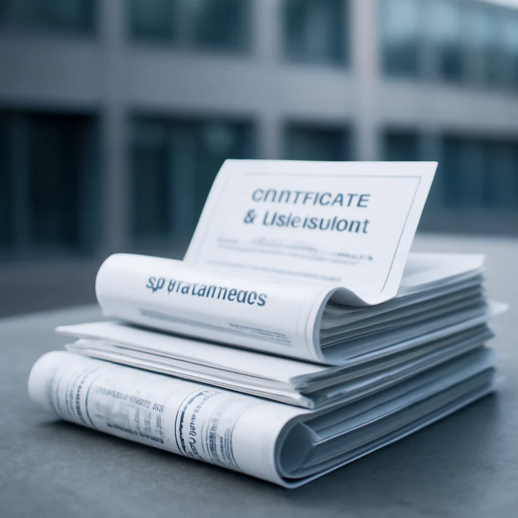 Ce documente sunt necesare la recepție