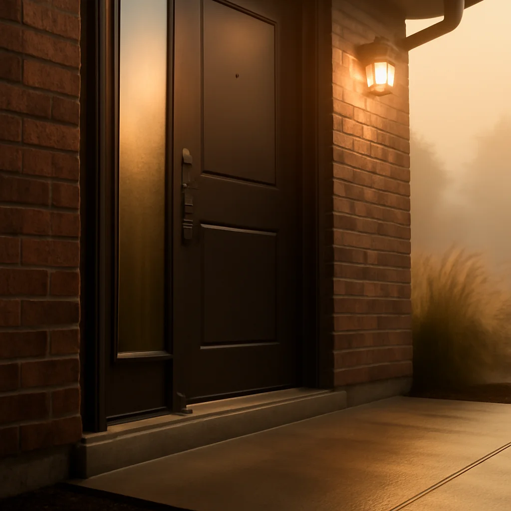 Detaliu constructiv: prag ușă de intrare (etanșare și termoizolație)