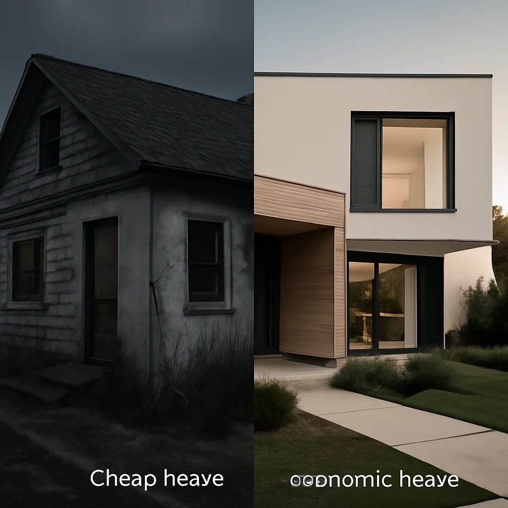 Diferența dintre casă economică și casă ieftină