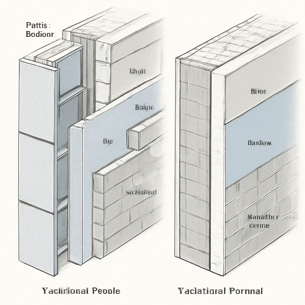 Fațadă ventilată vs termosistem clasic