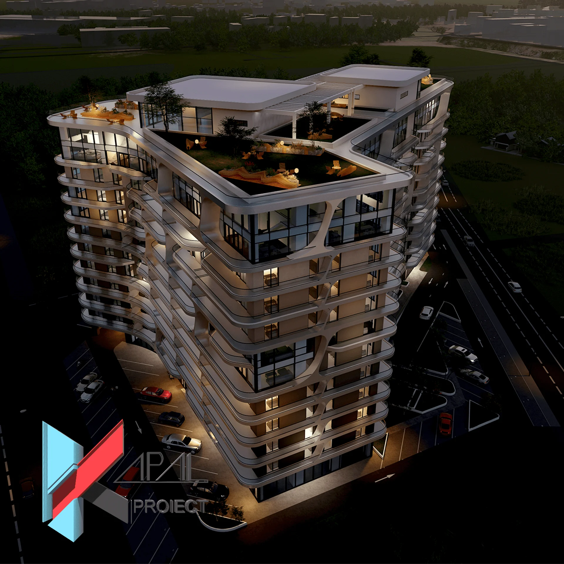 K021 Locuințe sezoniere S+P+10E+S.T. - Imagine 4