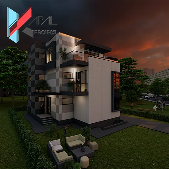 K038 Locuință unifamilială S+P+1E+2E retras - Imagine 5