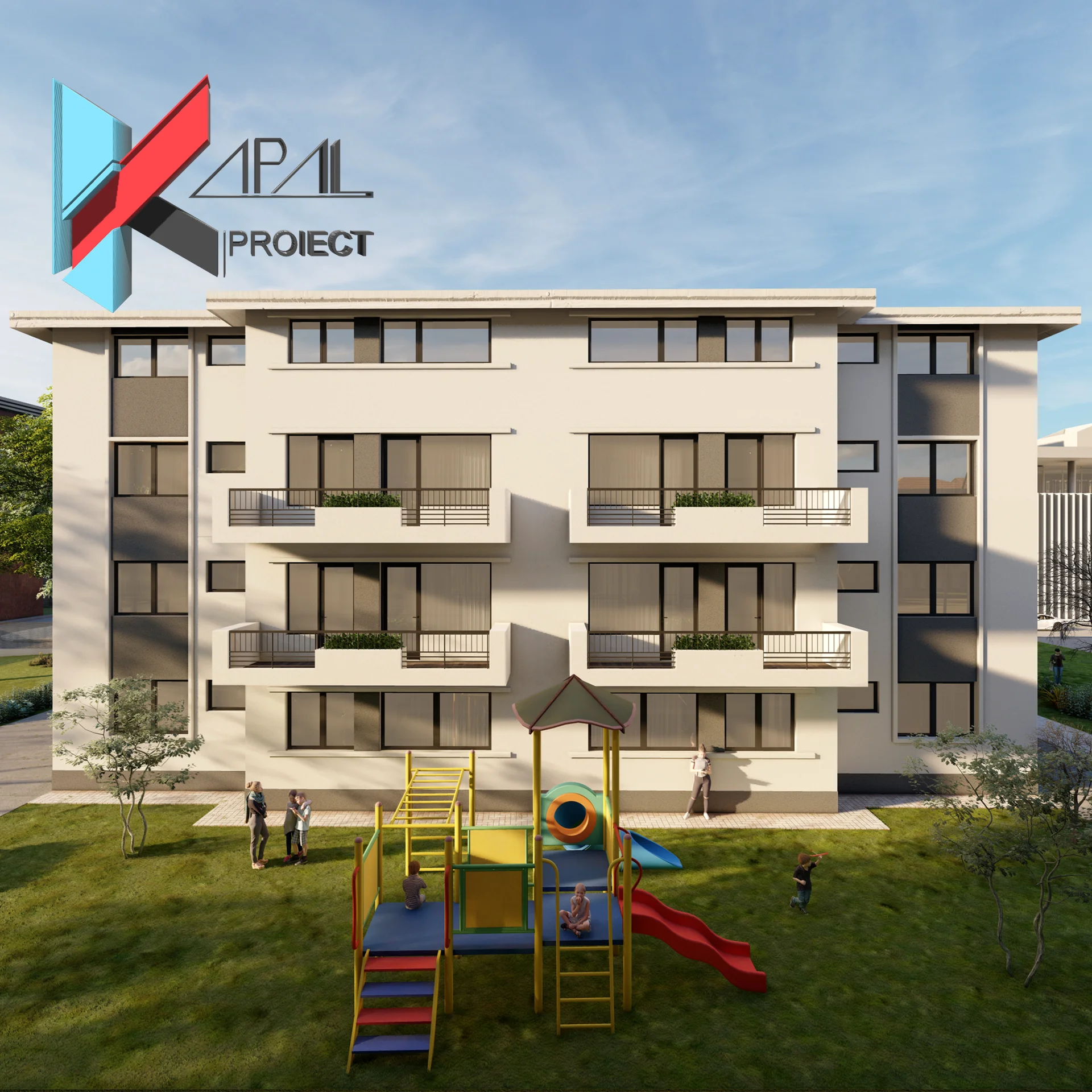 K080 Locuințe colective P+2E+Etaj tehnic - Imagine 3