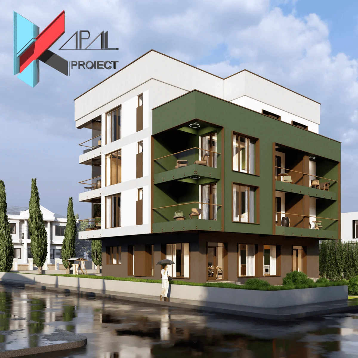 K108 Casă de vacanță P+2E+3E retras