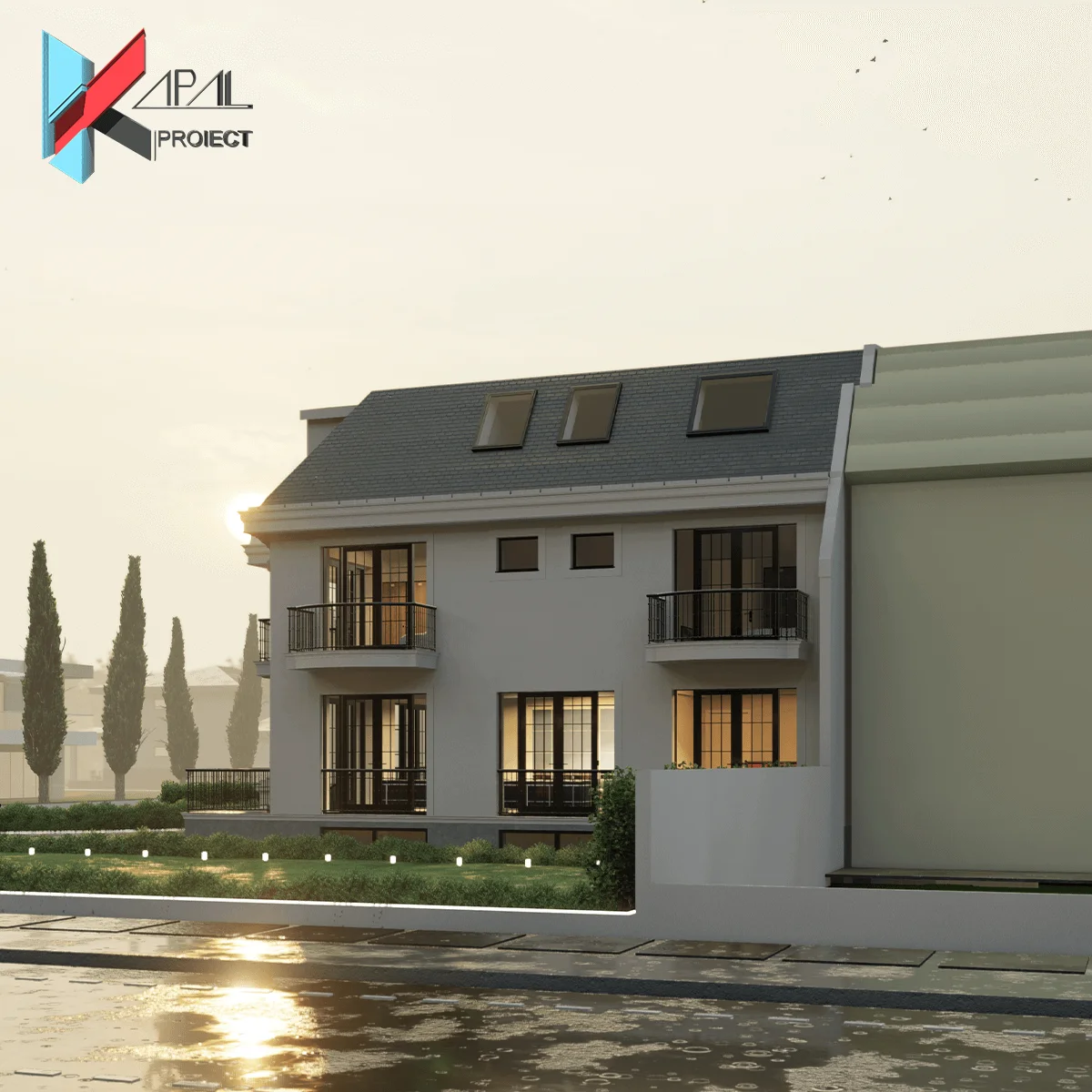 K110 Locuință unifamilială S+P+1E+M - Imagine 3