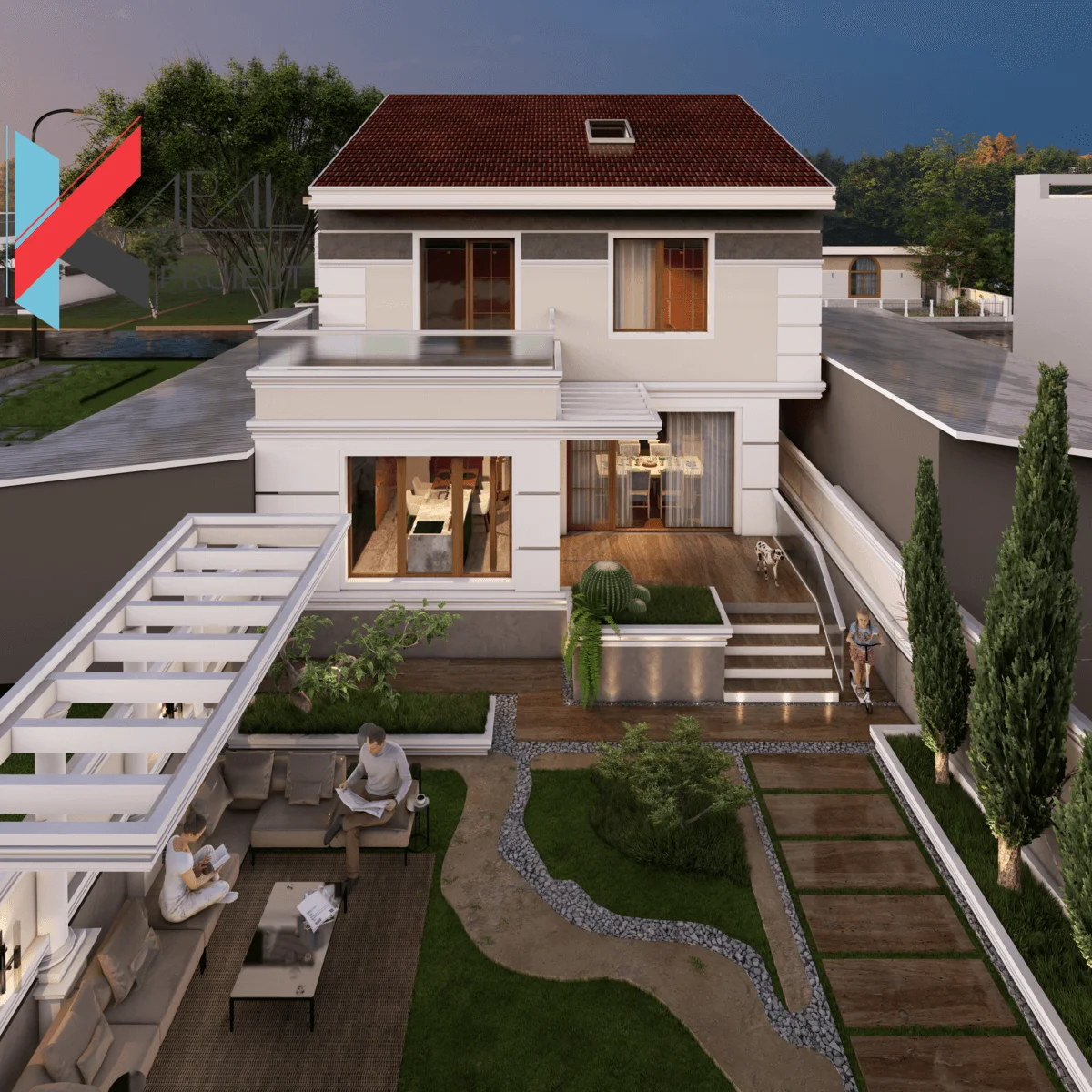 K129 Locuință unifamilială Sp+P+1E - Imagine 4