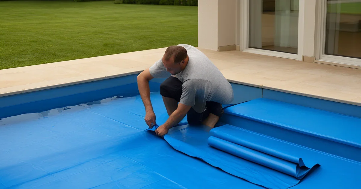 Hidroizolația piscinei: membrană PVC și liner